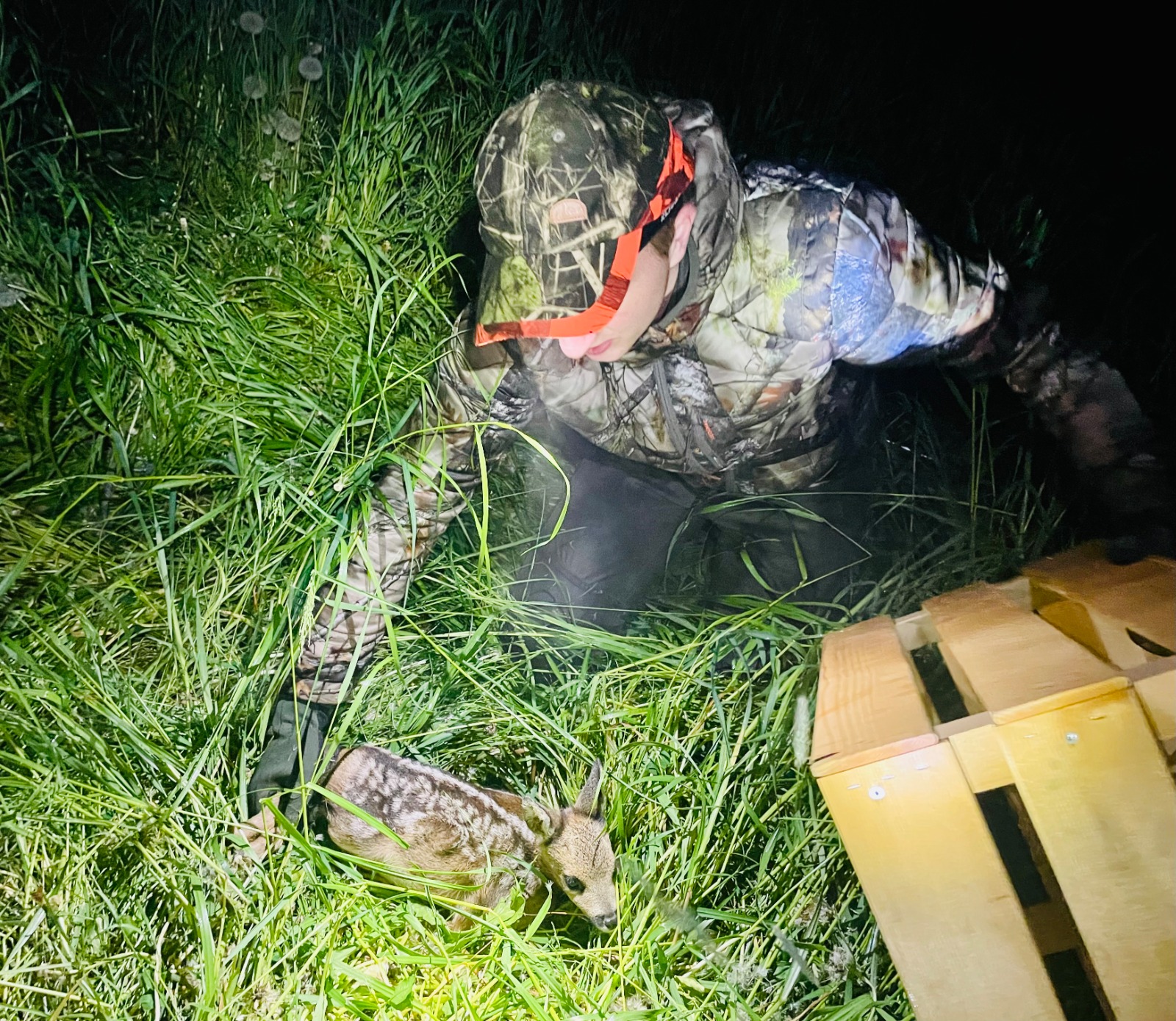 Rehkitzrettung im Einsatz